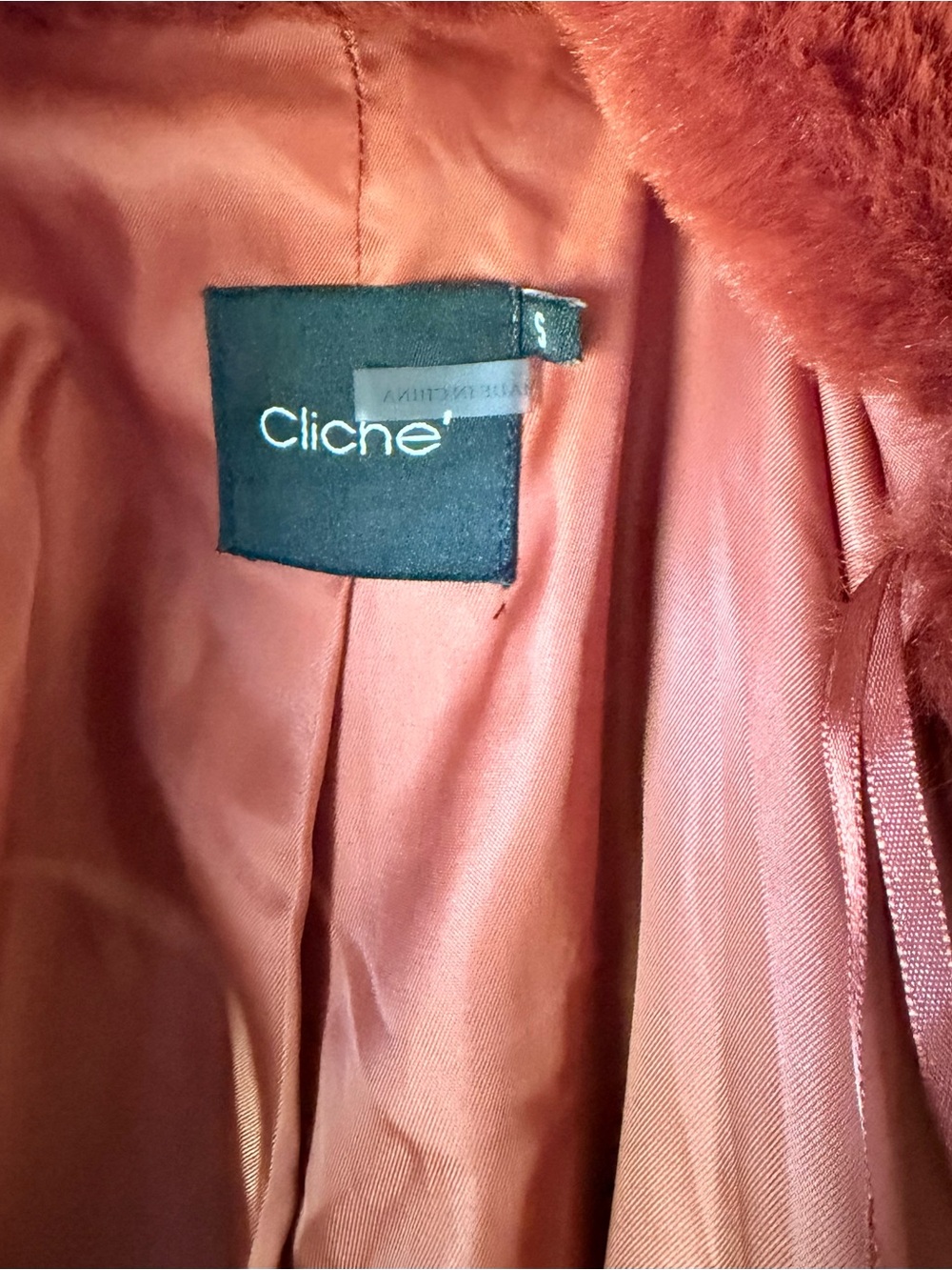 Brown faux fur coat - Picture 7 of 7